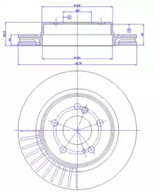 Тормозной диск CAR 142.1015