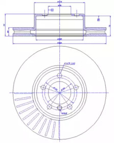 Тормозной диск CAR 142.1065