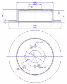 Тормозной диск CAR 142.1160