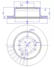 Тормозной диск CAR 142.1155