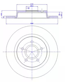Тормозной диск CAR 142.1145