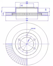 Тормозной диск CAR 142.1281