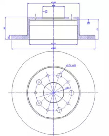 Тормозной диск CAR 142.1418