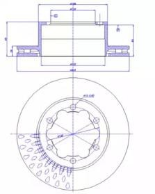 Тормозной диск CAR 142.1331
