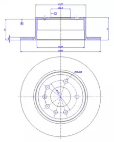 Тормозной диск CAR 142.486
