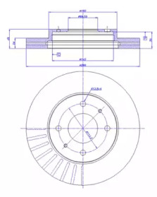 Тормозной диск CAR 142.844