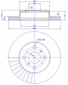 Тормозной диск CAR 142.980