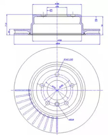 Тормозной диск CAR 142.1445