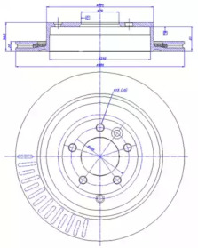 Тормозной диск CAR 142.1285