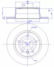 Тормозной диск CAR 142.1328