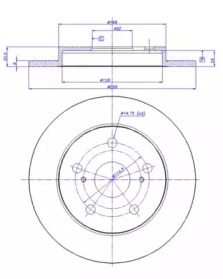 Тормозной диск CAR 142.1539