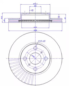 Тормозной диск CAR 142.1453