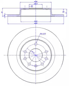 Тормозной диск CAR 142.1548