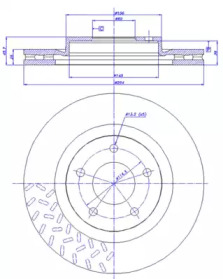 Тормозной диск CAR 142.1745