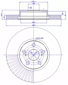 Тормозной диск CAR 142.1564