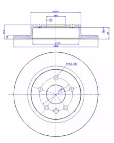 Тормозной диск CAR 142.1557