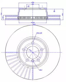 Тормозной диск CAR 142.1263
