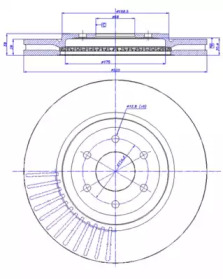 Тормозной диск CAR 142.1323
