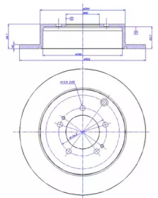 Тормозной диск CAR 142.1314