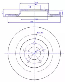 Тормозной диск CAR 142.1327