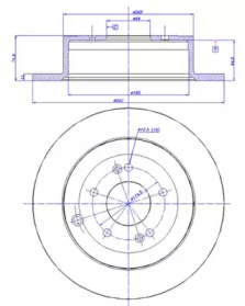 Тормозной диск CAR 142.1293