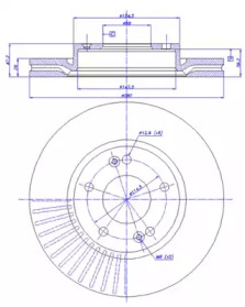 Тормозной диск CAR 142.1636