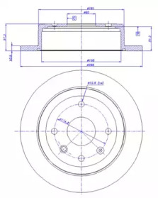 Тормозной диск CAR 142.1545