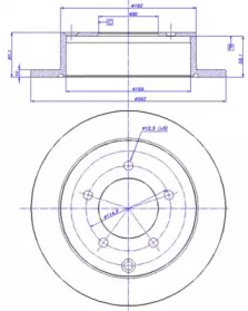 Тормозной диск CAR 142.1648