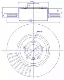 Тормозной диск CAR 142.1594