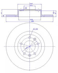 Тормозной диск CAR 142.1718