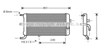 Радиатор, охлаждение двигателя AVA QUALITY COOLING AI2058