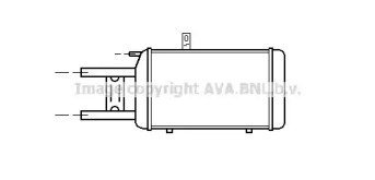 Радиатор, охлаждение двигателя AVA QUALITY COOLING AI2065