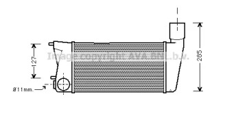 Интеркулер AVA QUALITY COOLING AI4068