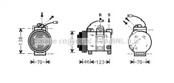 Компрессор AVA QUALITY COOLING AIAK015