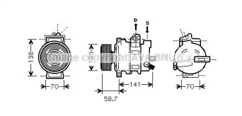 Компрессор AVA QUALITY COOLING AIAK287