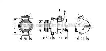 Компрессор AVA QUALITY COOLING AIAK329