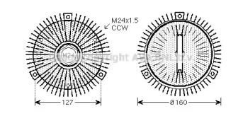 Сцепление AVA QUALITY COOLING AIC286