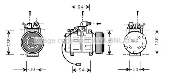 Компрессор AVA QUALITY COOLING AIK182