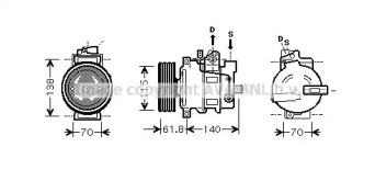 Компрессор AVA QUALITY COOLING AIK263