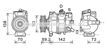 Компрессор AVA QUALITY COOLING AIK399