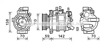 Компрессор, кондиционер AVA QUALITY COOLING AIK402