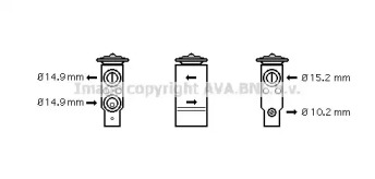 Клапан AVA QUALITY COOLING AL1094
