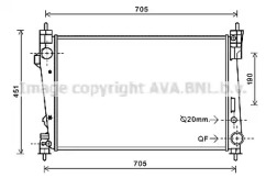 Теплообменник AVA QUALITY COOLING AL2123