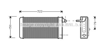 Теплообменник, отопление салона AVA QUALITY COOLING AL6037