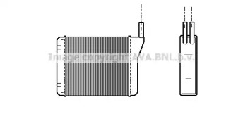 Теплообменник, отопление салона AVA QUALITY COOLING AL6046