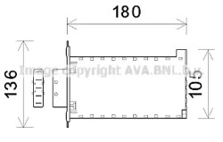 Теплообменник, отопление салона AVA QUALITY COOLING AL6141