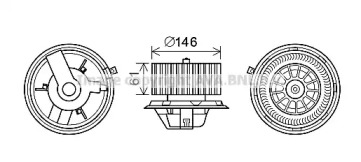 Электродвигатель, вентиляция салона AVA QUALITY COOLING AL8140