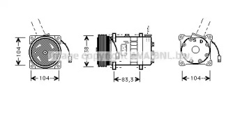 Компрессор AVA QUALITY COOLING ALK014