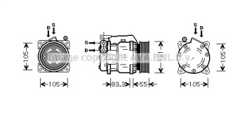 Компрессор AVA QUALITY COOLING ALK090