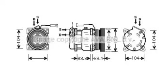 Компрессор AVA QUALITY COOLING ALK093